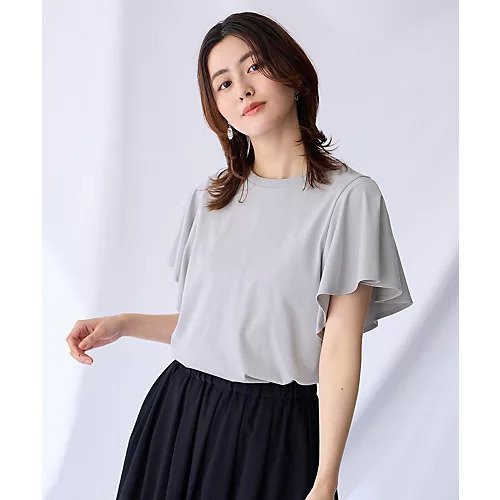 【エニー/ANY】のソロナフリルスリーブプルオーバー インテリア・キッズ・メンズ・レディースファッション・服の通販 founy(ファニー) 　ファッション　Fashion　レディースファッション　Fashion for Women　トップス・カットソー　Cut & Sew Tops　カジュアルプルオーバー・ニットトップス　Pullovers & Knit Tops / Casual Pullovers　おすすめ　Recommended / Our Picks　エレガント 上品　Elegant　カーゴパンツ　Cargo Pants, Utility Pants　シンプル　Simple, Minimal　ストレッチ　Stretch, Stretchy Fabric　デニム　Denim, Jeans Material　グレー|ID: prp329100004849954 ipo3291000000036054574