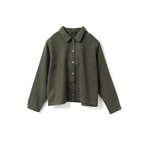 【ミズイロ インド/mizuiro ind】のウールブレンドベーシックシャツ インテリア・キッズ・メンズ・レディースファッション・服の通販 founy(ファニー) 　ファッション　Fashion　レディースファッション　Fashion for Women　トップス・カットソー　Cut & Sew Tops　シャツ・ブラウス・オフィスカジュアル　Elegant Blouses & Button-Ups　ウォーム　Warm Fabric　セットアップ　Set-Up, Coordinated Outfit　ベーシック　Basic, Essential　ボトム　Bottoms, Lower Wear　冬　Winter / This Winter　ブラウン|ID: prp329100004849955 ipo3291000000035683621