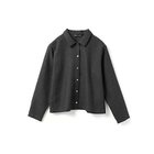 【ミズイロ インド/mizuiro ind】のウールブレンドベーシックシャツ チャコールグレー|ID: prp329100004849955 ipo3291000000036254901