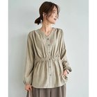 【スタイルデリ/STYLE DELI】の【LUXE】ピーチスキンウエストマークギャザーブラウス 人気、トレンドファッション・服の通販 founy(ファニー) ファッション Fashion レディースファッション Fashion for Women トップス・カットソー Cut & Sew Tops シャツ・ブラウス・オフィスカジュアル Elegant Blouses & Button-Ups イエロー Yellow インナー Innerwear 春 Spring 秋 Autumn ギャザー Gathered, Ruffled サテン Satin, Glossy Fabric シンプル Simple, Minimal ジャケット Jacket, Outerwear スリット Slit, Slit Detail なめらか Smooth, Silky Texture 長袖 Long Sleeve, Full Sleeve バランス Balance, Style Balance ピーチ Peach, Soft Touch フレア Flare, Flared ポケット Pocket, Pocket Detail thumbnail ライトベージュ|ID: prp329100004851314 ipo3291000000035577254