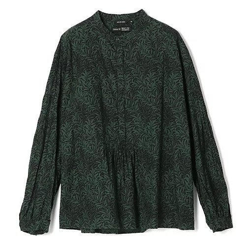 【パドカレ/pas de calais】の25AW WILLOWBOUGHS BL インテリア・キッズ・メンズ・レディースファッション・服の通販 founy(ファニー) 　ファッション　Fashion　レディースファッション　Fashion for Women　2025年　2025　2025-2026秋冬・A/W　Autumn/Winter 2025–26 AW25–26　スタンド　Stand Collar, Upright Stand　バランス　Balance, Style Balance　プリント　Print, Printed Pattern　洗える　Machine Washable　グリーン|ID: prp329100004851318 ipo3291000000035849700
