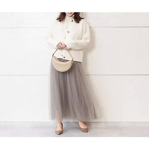 【ミラオーウェン/Mila Owen】のショート丈ニットジャケット 人気、トレンドファッション・服の通販 founy(ファニー) 　ファッション　Fashion　レディースファッション　Fashion for Women　アウター　Coat / Outerwear Collection　レディースジャケット・軽アウター　Jackets　カーディガン　Cardigan, Knitwear　コンパクト　Compact, Small Size　ショート　Short, Short Length　ジャケット　Jacket, Outerwear　バランス　Balance, Style Balance　フリル　Frill, Ruffle　ボトム　Bottoms, Lower Wear　ワイド　Wide, Wide Fit　ヴィンテージ　Vintage Style　other-2|ID: prp329100004851322 ipo3291000000035921691