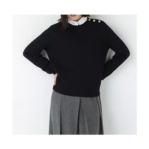 【ヒューマンウーマン/HUMAN WOMAN】のミニケーブル釦プルオーバー インテリア・キッズ・メンズ・レディースファッション・服の通販 founy(ファニー) https://founy.com/ ファッション Fashion レディースファッション Fashion for Women トップス・カットソー Cut & Sew Tops カジュアルプルオーバー・ニットトップス Pullovers & Knit Tops / Casual Pullovers おすすめ Recommended / Our Picks カットソー Cut and Sewn Top コンパクト Compact, Small Size ジャケット Jacket, Outerwear スタンダード Standard, Basic 冬 Winter / This Winter |ID: prp329100004851324 ipo3291000000035739495