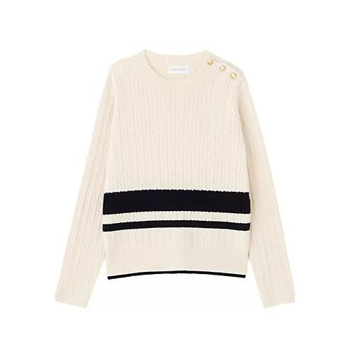 【ヒューマンウーマン/HUMAN WOMAN】のミニケーブル釦プルオーバー 人気、トレンドファッション・服の通販 founy(ファニー) 　ファッション　Fashion　レディースファッション　Fashion for Women　トップス・カットソー　Cut & Sew Tops　カジュアルプルオーバー・ニットトップス　Pullovers & Knit Tops / Casual Pullovers　おすすめ　Recommended / Our Picks　カットソー　Cut and Sewn Top　コンパクト　Compact, Small Size　ジャケット　Jacket, Outerwear　スタンダード　Standard, Basic　冬　Winter / This Winter　other-2|ID: prp329100004851324 ipo3291000000035739503