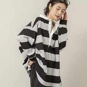【ノーリーズ/NOLLEY'S】の【MAQWEL/マクウェル】ウォッシャブルBIGラガーシャツ 人気、トレンドファッション・服の通販 founy(ファニー) ファッション Fashion レディースファッション Fashion for Women トップス・カットソー Cut & Sew Tops シャツ・ブラウス・オフィスカジュアル Elegant Blouses & Button-Ups 2026年 2026 ウォッシャブル Machine Washable カットソー Cut and Sewn Top クラシック Classic, Timeless Style スラックス Slacks, Dress Pants デニム Denim, Jeans Material バランス Balance, Style Balance ボーダー Border, Stripe リラックス Relax, Relaxed Fit |ID:prp329100004851325