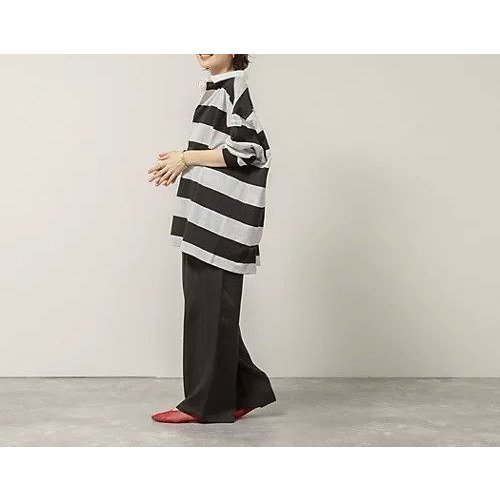 【ノーリーズ/NOLLEY'S】の【MAQWEL/マクウェル】ウォッシャブルBIGラガーシャツ 人気、トレンドファッション・服の通販 founy(ファニー) 　ファッション　Fashion　レディースファッション　Fashion for Women　トップス・カットソー　Cut & Sew Tops　シャツ・ブラウス・オフィスカジュアル　Elegant Blouses & Button-Ups　2026年　2026　ウォッシャブル　Machine Washable　カットソー　Cut and Sewn Top　クラシック　Classic, Timeless Style　スラックス　Slacks, Dress Pants　デニム　Denim, Jeans Material　バランス　Balance, Style Balance　ボーダー　Border, Stripe　リラックス　Relax, Relaxed Fit　other-3|ID: prp329100004851325 ipo3291000000035583137