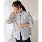 【エニー/ANY】のオーバーサイズシャツ ベージュストライプ|ID: prp329100004851328 ipo3291000000036271771