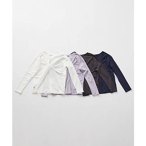 【ジュリエ/Julier】のライトプライム バッククロスプルオーバー/エコ・UVカット・吸汗速乾・ホットヨガ対応・ラッシュガード 人気、トレンドファッション・服の通販 founy(ファニー) 　ファッション　Fashion　レディースファッション　Fashion for Women　トップス・カットソー　Cut & Sew Tops　カジュアルプルオーバー・ニットトップス　Pullovers & Knit Tops / Casual Pullovers　バッグ　Bags　コレクション　Collection, Seasonal Line　ショルダー　Shoulder, Shoulder Strap　シンプル　Simple, Minimal　ドレープ　Drape, Draping Fabric　ドロップ　Drop Shoulder, Dropped Style　人気　Popular, Best Seller　長袖　Long Sleeve, Full Sleeve　無地　Plain, Solid Color　ヨガ　Yoga, Yoga Wear　ラベンダー　Lavender　ランニング　Running, Running Wear, Activewear, Jogging　リラックス　Relax, Relaxed Fit　ワーク　Workwear, Utility Style　エレガント 上品　Elegant　other-3|ID: prp329100004851823 ipo3291000000036051222