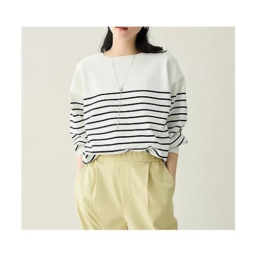 【エニー/ANY】のスプリングカラーニットドルマンプルオーバー 人気、トレンドファッション・服の通販 founy(ファニー) 　ファッション　Fashion　レディースファッション　Fashion for Women　トップス・カットソー　Cut & Sew Tops　ニット　Knit Tops & Sweaters　カジュアルプルオーバー・ニットトップス　Pullovers & Knit Tops / Casual Pullovers　インナー　Innerwear　春　Spring　デニム　Denim, Jeans Material　ボーダー　Border, Stripe　リラックス　Relax, Relaxed Fit　レース　Lace, Lace Fabric　おすすめ　Recommended / Our Picks　エレガント 上品　Elegant　other-2|ID: prp329100004851827 ipo3291000000035829377