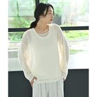 【スタイルデリ/STYLE DELI】の【BLK001】透かしモヘアプチボートネックプルオーバー 人気、トレンドファッション・服の通販 founy(ファニー) ファッション Fashion レディースファッション Fashion for Women トップス・カットソー Cut & Sew Tops カジュアルプルオーバー・ニットトップス Pullovers & Knit Tops / Casual Pullovers イエロー Yellow インナー Innerwear キャミ Camisole, Cami Top 軽量 Lightweight, Ultra Light 透かし Cut-Out, Lacework タンク Tank Top, Sleeveless Top デコルテ Décolleté, Neckline バランス Balance, Style Balance ボトム Bottoms, Lower Wear リラックス Relax, Relaxed Fit ワイド Wide, Wide Fit thumbnail アイボリー|ID: prp329100004851995 ipo3291000000035614958