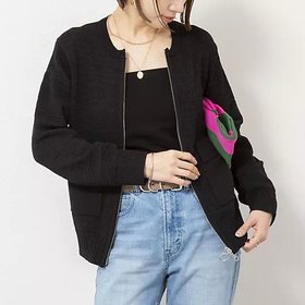 【リエミラー/Rie Miller】の《手洗い可能》テープヤーンZIP UPカーディガン 人気、トレンドファッション・服の通販 founy(ファニー) ファッション Fashion レディースファッション Fashion for Women トップス・カットソー Cut & Sew Tops カーディガン・羽織り Layered Style Cardigans 2026年 2026 おすすめ Recommended / Our Picks カーディガン Cardigan, Knitwear デニム Denim, Jeans Material フロント Front, Front Design ポケット Pocket, Pocket Detail エレガント 上品 Elegant 夏 Summer 定番 Standard, Basic Item 春 Spring |ID:prp329100004852702