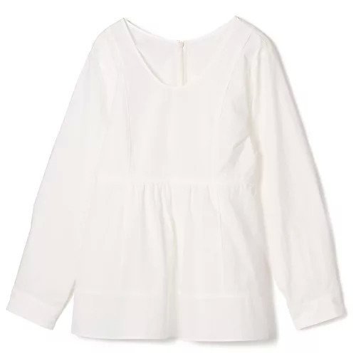 【マルティニーク/martinique】のタイプライタークルーペプラムブラウス インテリア・キッズ・メンズ・レディースファッション・服の通販 founy(ファニー) ファッション Fashion レディースファッション Fashion for Women トップス・カットソー Cut & Sew Tops シャツ・ブラウス・オフィスカジュアル Elegant Blouses & Button-Ups デコルテ Décolleté, Neckline ペプラム Peplum, Flared Hem リラックス Relax, Relaxed Fit 洗える Machine Washable ホワイト|ID: prp329100004852706 ipo3291000000036050541