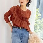 【リエミラー/Rie Miller】の3WAYリブフリルロンT 人気、トレンドファッション・服の通販 founy(ファニー) ファッション Fashion レディースファッション Fashion for Women トップス・カットソー Cut & Sew Tops ロングTシャツ・Tシャツ Longline T-Shirts & Tees 2025年 2025 2025-2026秋冬・A/W Autumn/Winter 2025–26 AW25–26 カットソー Cut and Sewn Top ストレッチ Stretch, Stretchy Fabric テレコ Ribbed, Rib Stitch フェミニン Feminine, Girly フリル Frill, Ruffle 長袖 Long Sleeve, Full Sleeve thumbnail レンガ|ID: prp329100004853705 ipo3291000000036024368