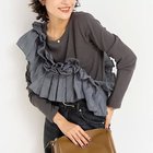 【リエミラー/Rie Miller】の3WAYリブフリルロンT 人気、トレンドファッション・服の通販 founy(ファニー) ファッション Fashion レディースファッション Fashion for Women トップス・カットソー Cut & Sew Tops ロングTシャツ・Tシャツ Longline T-Shirts & Tees 2025年 2025 2025-2026秋冬・A/W Autumn/Winter 2025–26 AW25–26 カットソー Cut and Sewn Top ストレッチ Stretch, Stretchy Fabric テレコ Ribbed, Rib Stitch フェミニン Feminine, Girly フリル Frill, Ruffle 長袖 Long Sleeve, Full Sleeve thumbnail ミディアムグレー|ID: prp329100004853705 ipo3291000000036024370