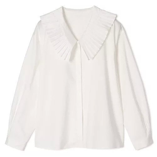 【マルティニーク/martinique】のタックカラーブラウス インテリア・キッズ・メンズ・レディースファッション・服の通販 founy(ファニー) 　ファッション　Fashion　レディースファッション　Fashion for Women　トップス・カットソー　Cut & Sew Tops　シャツ・ブラウス・オフィスカジュアル　Elegant Blouses & Button-Ups　おすすめ　Recommended / Our Picks　インナー　Innerwear　コラボ　Collaboration, Collab　タフタ　Taffeta, Structured Fabric　リラックス　Relax, Relaxed Fit　エレガント 上品　Elegant　洗える　Machine Washable　ホワイト|ID: prp329100004854939 ipo3291000000036051164