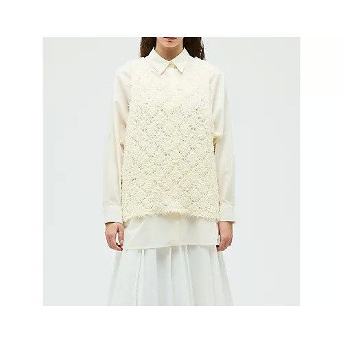 【ミズイロ インド/mizuiro ind】のパターンベスト インテリア・キッズ・メンズ・レディースファッション・服の通販 founy(ファニー) ファッション Fashion レディースファッション Fashion for Women アウター Coat / Outerwear Collection トップス・カットソー Cut & Sew Tops ベスト&ジレ / 重ね着スタイル Vests & Gilets インナー Innerwear パターン Pattern, Design Print フリンジ Fringe, Tassel ベスト Vest, Waistcoat アイボリー|ID: prp329100004855466 ipo3291000000035851421