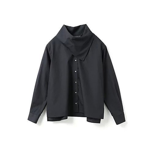 【ミズイロ インド/mizuiro ind】のスカーフカラーシャツ インテリア・キッズ・メンズ・レディースファッション・服の通販 founy(ファニー) 　ファッション　Fashion　レディースファッション　Fashion for Women　トップス・カットソー　Cut & Sew Tops　シャツ・ブラウス・オフィスカジュアル　Elegant Blouses & Button-Ups　オケージョン　Occasion Wear　スカーフ　Scarf, Neckwear　ストライプ　Stripe, Striped Pattern　スリット　Slit, Slit Detail　ドッキング　Docking, Mixed Material　ブロード　Broadcloth, Fine Cotton　ネイビー|ID: prp329100004855468 ipo3291000000036050909