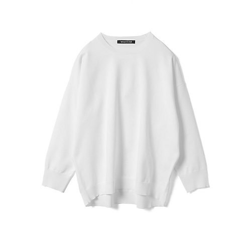 【ミズイロ インド/mizuiro ind】のクルーネックワイドプルオーバー インテリア・キッズ・メンズ・レディースファッション・服の通販 founy(ファニー) 　ファッション　Fashion　レディースファッション　Fashion for Women　トップス・カットソー　Cut & Sew Tops　カジュアルプルオーバー・ニットトップス　Pullovers & Knit Tops / Casual Pullovers　おすすめ　Recommended / Our Picks　シンプル　Simple, Minimal　ストレッチ　Stretch, Stretchy Fabric　ベーシック　Basic, Essential　エレガント 上品　Elegant　今季　This Season, Current Season　洗える　Machine Washable　オフホワイト|ID: prp329100004855469 ipo3291000000035781856