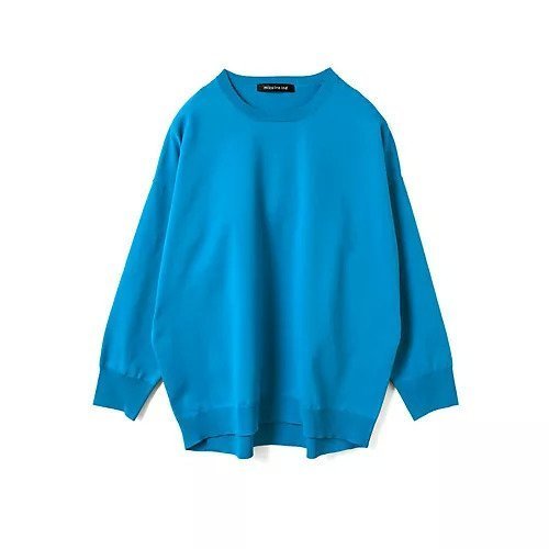 【ミズイロ インド/mizuiro ind】のクルーネックワイドプルオーバー インテリア・キッズ・メンズ・レディースファッション・服の通販 founy(ファニー) 　ファッション　Fashion　レディースファッション　Fashion for Women　トップス・カットソー　Cut & Sew Tops　カジュアルプルオーバー・ニットトップス　Pullovers & Knit Tops / Casual Pullovers　おすすめ　Recommended / Our Picks　シンプル　Simple, Minimal　ストレッチ　Stretch, Stretchy Fabric　ベーシック　Basic, Essential　エレガント 上品　Elegant　今季　This Season, Current Season　洗える　Machine Washable　ブルー|ID: prp329100004855469 ipo3291000000035781857