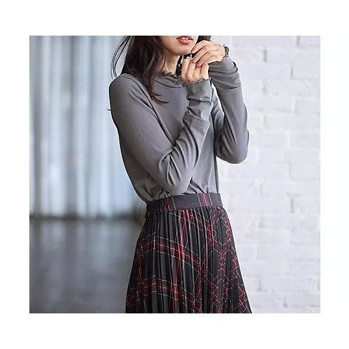 【エニー/ANY】の【洗濯機可】シアーコンビタートル 人気、トレンドファッション・服の通販 founy(ファニー) 　ファッション　Fashion　レディースファッション　Fashion for Women　おすすめ　Recommended / Our Picks　インナー　Innerwear　シアー　Sheer, See-Through　スウェット / スエット　Sweatshirt, Sweatwear　ストレッチ　Stretch, Stretchy Fabric　チュール　Tulip, Tulip Motif　other-2|ID: prp329100004855474 ipo3291000000036173604