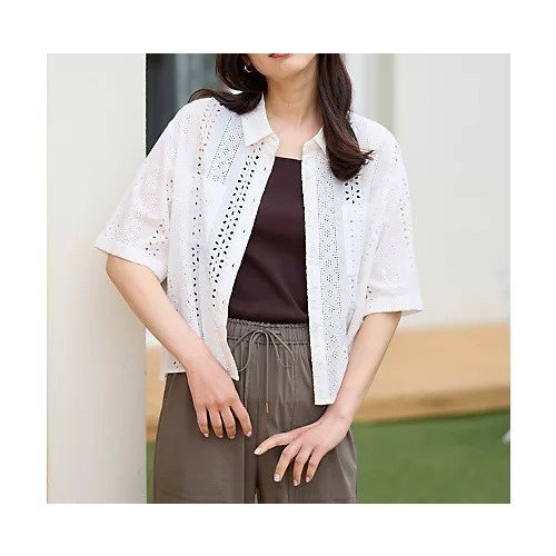 【エニー/ANY】のエンブロイダリーシャツ 人気、トレンドファッション・服の通販 founy(ファニー) 　ファッション　Fashion　レディースファッション　Fashion for Women　トップス・カットソー　Cut & Sew Tops　シャツ・ブラウス・オフィスカジュアル　Elegant Blouses & Button-Ups　おすすめ　Recommended / Our Picks　エンブロイダリー　Embroidery Design　カーゴパンツ　Cargo Pants, Utility Pants　スリット　Slit, Slit Detail　デニム　Denim, Jeans Material　フェミニン　Feminine, Girly　ロング　Long, Long-Length　ワイド　Wide, Wide Fit　other-2|ID: prp329100004856909 ipo3291000000036084082