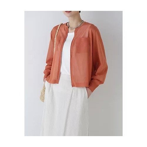 【ヒューマンウーマン/HUMAN WOMAN】のシアーハイゲージニットジップアップカーディガン 人気、トレンドファッション・服の通販 founy(ファニー) 　ファッション　Fashion　レディースファッション　Fashion for Women　トップス・カットソー　Cut & Sew Tops　ニット　Knit Tops & Sweaters　カーディガン・羽織り　Layered Style Cardigans　おすすめ　Recommended / Our Picks　カーディガン　Cardigan, Knitwear　クール　Cool, Chic　シアー　Sheer, See-Through　スタンダード　Standard, Basic　ブルゾン　Blouson, Bomber Jacket　ボックス　Boxy, Box Shape　ボトム　Bottoms, Lower Wear　ポケット　Pocket, Pocket Detail　 other-1|ID: prp329100004856910 ipo3291000000035830026