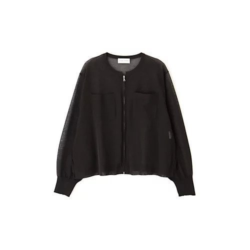 【ヒューマンウーマン/HUMAN WOMAN】のシアーハイゲージニットジップアップカーディガン 人気、トレンドファッション・服の通販 founy(ファニー) 　ファッション　Fashion　レディースファッション　Fashion for Women　トップス・カットソー　Cut & Sew Tops　ニット　Knit Tops & Sweaters　カーディガン・羽織り　Layered Style Cardigans　おすすめ　Recommended / Our Picks　カーディガン　Cardigan, Knitwear　クール　Cool, Chic　シアー　Sheer, See-Through　スタンダード　Standard, Basic　ブルゾン　Blouson, Bomber Jacket　ボックス　Boxy, Box Shape　ボトム　Bottoms, Lower Wear　ポケット　Pocket, Pocket Detail　other-2|ID: prp329100004856910 ipo3291000000035830030