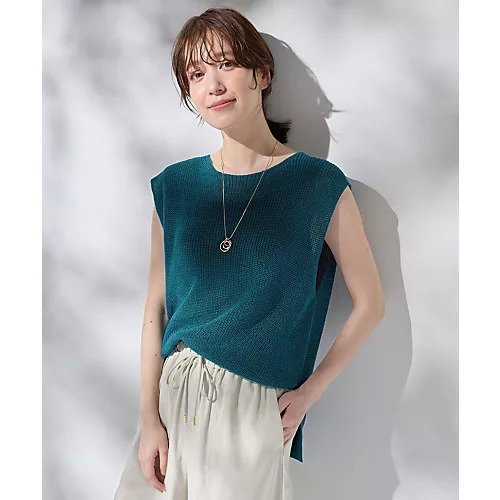 【エニー/ANY】のギマノースリーブニット インテリア・キッズ・メンズ・レディースファッション・服の通販 founy(ファニー) https://founy.com/ ファッション Fashion レディースファッション Fashion for Women トップス・カットソー Cut & Sew Tops ニット Knit Tops & Sweaters キャミソール&ノースリーブ Camisoles & Sleeveless Tops インナー Innerwear サマー Summer, Summer Style ジャケット Jacket, Outerwear デニム Denim, Jeans Material 夏 Summer 畦 Ribbed Knit |ID: prp329100004856915 ipo3291000000036321834