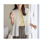 【エニー/ANY】の半袖ティアードブラウス オフ×ストライプ|ID: prp329100004856927 ipo3291000000036289628