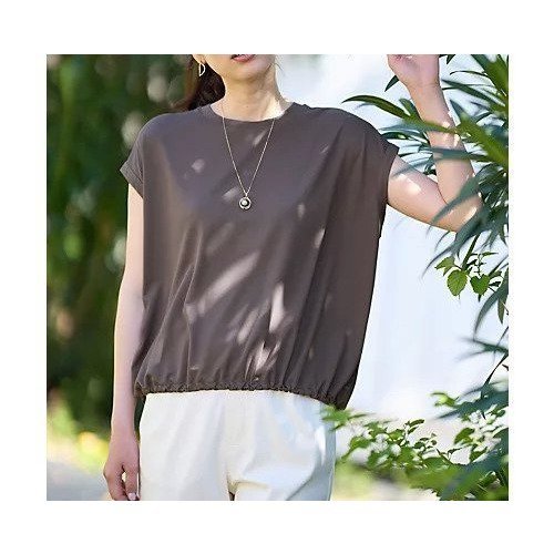 【エニー/ANY】のシルケットスムースドロストTシャツ インテリア・キッズ・メンズ・レディースファッション・服の通販 founy(ファニー) ファッション Fashion レディースファッション Fashion for Women トップス・カットソー Cut & Sew Tops シャツ・ブラウス・オフィスカジュアル Elegant Blouses & Button-Ups ロングTシャツ・Tシャツ Longline T-Shirts & Tees おすすめ Recommended / Our Picks カーゴパンツ Cargo Pants, Utility Pants コンパクト Compact, Small Size デニム Denim, Jeans Material トレンド Trend, Trending Now バランス Balance, Style Balance ブラウン|ID: prp329100004856930 ipo3291000000036171076