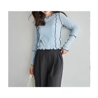 【スタイルデリ/STYLE DELI】のメロウリブ フリルライントップス 人気、トレンドファッション・服の通販 founy(ファニー) ファッション Fashion レディースファッション Fashion for Women トップス・カットソー Cut & Sew Tops イエロー Yellow インナー Innerwear カットソー Cut and Sewn Top ジャケット Jacket, Outerwear スリット Slit, Slit Detail デコルテ Décolleté, Neckline 定番 Standard, Basic Item ネックレス Necklace, Pendant Necklace 長袖 Long Sleeve, Full Sleeve パステル Pastel, Soft Color フィット Fit, Slim Fit ベスト Vest, Waistcoat |ID:prp329100004857450