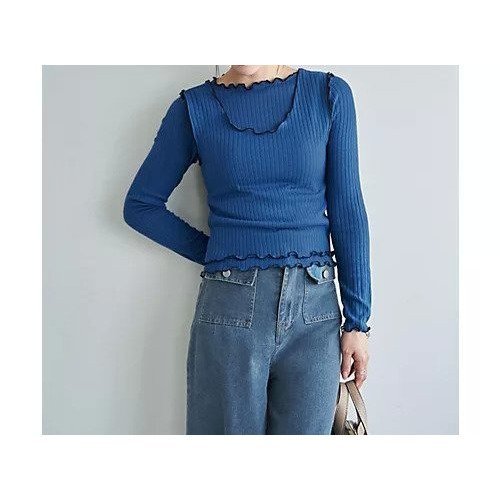 【スタイルデリ/STYLE DELI】のメロウリブ ベストレイヤードトップス インテリア・キッズ・メンズ・レディースファッション・服の通販 founy(ファニー) https://founy.com/ ファッション Fashion レディースファッション Fashion for Women アウター Coat / Outerwear Collection トップス・カットソー Cut & Sew Tops ベスト&ジレ / 重ね着スタイル Vests & Gilets インナー Innerwear カットソー Cut and Sewn Top サロペット Overalls, Salopette ジャケット Jacket, Outerwear スリット Slit, Slit Detail タンク Tank Top, Sleeveless Top 定番 Standard, Basic Item 長袖 Long Sleeve, Full Sleeve バランス Balance, Style Balance ビスチェ Bustier, Corset Top フィット Fit, Slim Fit ベスト Vest, Waistcoat ラウンド Round, Round Neck 夏 Summer |ID: prp329100004857451 ipo3291000000035851398