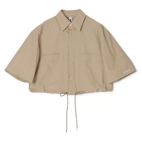 【その他のブランド/Other】のPocket Cropped Shirt インテリア・キッズ・メンズ・レディースファッション・服の通販 founy(ファニー) https://founy.com/ ファッション Fashion レディースファッション Fashion for Women トップス・カットソー Cut & Sew Tops シャツ・ブラウス・オフィスカジュアル Elegant Blouses & Button-Ups ストレッチ Stretch, Stretchy Fabric ドローコード Drawcord, Drawstring Cord ミックス Mix, Mixed Style モダン Modern, Contemporary 洗える Machine Washable |ID: prp329100004857454 ipo3291000000036288599
