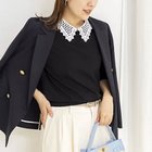 【ノーリーズ/NOLLEY'S】の《手洗い可能》襟レース取り外し6分袖プルオーバー 人気、トレンドファッション・服の通販 founy(ファニー) ファッション Fashion レディースファッション Fashion for Women トップス・カットソー Cut & Sew Tops カジュアルプルオーバー・ニットトップス Pullovers & Knit Tops / Casual Pullovers 2025年 2025 2025-2026秋冬・A/W Autumn/Winter 2025–26 AW25–26 2026年 2026 ストレッチ Stretch, Stretchy Fabric レース Lace, Lace Fabric エレガント 上品 Elegant 夏 Summer 春 Spring S/S・春夏 SS, Spring/Summer, Warm Season thumbnail ブラック|ID: prp329100004858952 ipo3291000000036050034