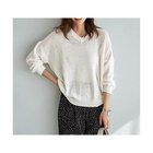 【スタイルデリ/STYLE DELI】の微シアーシャリ感Vネックニット 人気、トレンドファッション・服の通販 founy(ファニー) ファッション Fashion レディースファッション Fashion for Women トップス・カットソー Cut & Sew Tops ニット Knit Tops & Sweaters Vネックトップス V-Neck Tops / V-Cut Neckline Shirts イエロー Yellow インナー Innerwear 春 Spring カットソー Cut and Sewn Top シアー Sheer, See-Through シンプル Simple, Minimal スリット Slit, Slit Detail タンク Tank Top, Sleeveless Top 定番 Standard, Basic Item 長袖 Long Sleeve, Full Sleeve フィット Fit, Slim Fit 半袖 Short Sleeve, Half Sleeve S/S・春夏 SS, Spring/Summer, Warm Season 夏 Summer エレガント 上品 Elegant thumbnail オフホワイト|ID: prp329100004858953 ipo3291000000035921859