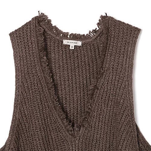 【ブラミンク/BLAMINK】のBM S S/LI FRINGE VEST 人気、トレンドファッション・服の通販 founy(ファニー) ファッション Fashion レディースファッション Fashion for Women アウター Coat / Outerwear Collection トップス・カットソー Cut & Sew Tops ベスト&ジレ / 重ね着スタイル Vests & Gilets シルク Silk, 100% Silk フリンジ Fringe, Tassel ベスト Vest, Waistcoat モダン Modern, Contemporary other-3|ID: prp329100004859026 ipo3291000000036051056