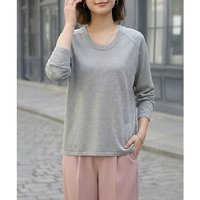 【スタイルデリ/STYLE DELI】のサラッと綿混Uネックニットトップス 人気、トレンドファッション・服の通販 founy(ファニー) ファッション Fashion レディースファッション Fashion for Women トップス・カットソー Cut & Sew Tops ニット Knit Tops & Sweaters イエロー Yellow カットソー Cut and Sewn Top コンパクト Compact, Small Size シンプル Simple, Minimal ジャケット Jacket, Outerwear ストレート Straight, Straight Cut スリット Slit, Slit Detail スリーブ Sleeve, Long Sleeve / Short Sleeve 長袖 Long Sleeve, Full Sleeve バランス Balance, Style Balance フォルム Silhouette, Form ブルゾン Blouson, Bomber Jacket メランジ Melange, Mixed Yarn エレガント 上品 Elegant |ID:prp329100004860117