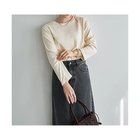 【スタイルデリ/STYLE DELI】のなんかカワイイ長袖シンプルTシャツ 人気、トレンドファッション・服の通販 founy(ファニー) ファッション Fashion レディースファッション Fashion for Women トップス・カットソー Cut & Sew Tops シャツ・ブラウス・オフィスカジュアル Elegant Blouses & Button-Ups ロングTシャツ・Tシャツ Longline T-Shirts & Tees イエロー Yellow インナー Innerwear シンプル Simple, Minimal ジャケット Jacket, Outerwear ストレート Straight, Straight Cut スリット Slit, Slit Detail とろみ Fluid, Flowy Fabric なめらか Smooth, Silky Texture 長袖 Long Sleeve, Full Sleeve バランス Balance, Style Balance フィット Fit, Slim Fit 夏 Summer エレガント 上品 Elegant thumbnail クリーム|ID: prp329100004860681 ipo3291000000035997611
