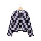 【ミディウミ/MidiUmi】のボーダーベーシックTシャツ 人気、トレンドファッション・服の通販 founy(ファニー) ファッション Fashion レディースファッション Fashion for Women トップス・カットソー Cut & Sew Tops シャツ・ブラウス・オフィスカジュアル Elegant Blouses & Button-Ups ロングTシャツ・Tシャツ Longline T-Shirts & Tees ベーシック Basic, Essential ボーダー Border, Stripe モックネック Mock Neck, Short Turtleneck 定番 Standard, Basic Item thumbnail ネイビー|ID: prp329100004860694 ipo3291000000036050764