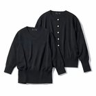 【エムセブンデイズ/M7days】の【加藤かすみさんコラボ】【洗える】着映えアンサンブルニット ブラック|ID: prp329100004860728 ipo3291000000036325860