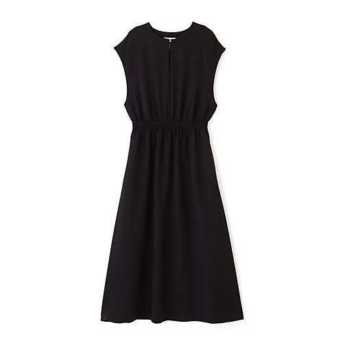 【ヒューマンウーマン/HUMAN WOMAN】のダブルクロスノースリーブワンピース 人気、トレンドファッション・服の通販 founy(ファニー) 　ファッション　Fashion　レディースファッション　Fashion for Women　ワンピース　Dresses　おすすめ　Recommended / Our Picks　コラボ　Collaboration, Collab　スタンダード　Standard, Basic　ストレッチ　Stretch, Stretchy Fabric　スリーブ　Sleeve, Long Sleeve / Short Sleeve　ダブル　Double, Double-Breasted　フリル　Frill, Ruffle　フレンチ　French, French Style　メタル　Metal, Metal Parts　other-2|ID: prp329100004861339 ipo3291000000036025693