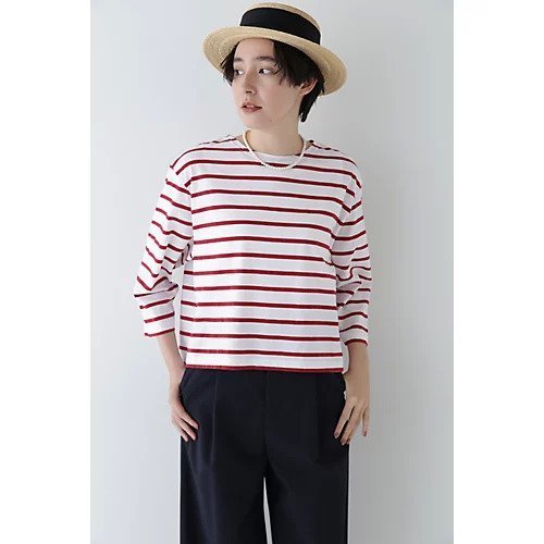 【ヒューマンウーマン/HUMAN WOMAN】のハイゲージボーダープルオーバー 人気、トレンドファッション・服の通販 founy(ファニー) 　ファッション　Fashion　レディースファッション　Fashion for Women　トップス・カットソー　Cut & Sew Tops　カジュアルプルオーバー・ニットトップス　Pullovers & Knit Tops / Casual Pullovers　おすすめ　Recommended / Our Picks　インナー　Innerwear　ショート　Short, Short Length　スタンダード　Standard, Basic　フレンチ　French, French Style　ボーダー　Border, Stripe　春　Spring　羽織　Haori, Light Jacket　 other-1|ID: prp329100004861435 ipo3291000000036030737