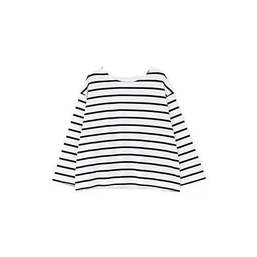 【ヒューマンウーマン/HUMAN WOMAN】のハイゲージボーダープルオーバー 人気、トレンドファッション・服の通販 founy(ファニー) 　ファッション　Fashion　レディースファッション　Fashion for Women　トップス・カットソー　Cut & Sew Tops　カジュアルプルオーバー・ニットトップス　Pullovers & Knit Tops / Casual Pullovers　おすすめ　Recommended / Our Picks　インナー　Innerwear　ショート　Short, Short Length　スタンダード　Standard, Basic　フレンチ　French, French Style　ボーダー　Border, Stripe　春　Spring　羽織　Haori, Light Jacket　other-3|ID: prp329100004861435 ipo3291000000036030744