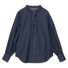 【スアデオ/suadeo】のデニムボウタイブラウス 人気、トレンドファッション・服の通販 founy(ファニー) ファッション Fashion レディースファッション Fashion for Women トップス・カットソー Cut & Sew Tops シャツ・ブラウス・オフィスカジュアル Elegant Blouses & Button-Ups インナー Innerwear エレガント 上品 Elegant ジャケット Jacket, Outerwear デニム Denim, Jeans Material バランス Balance, Style Balance 洗える Machine Washable |ID:prp329100004861668