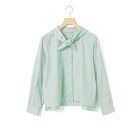 【ミディウミ/MidiUmi】のスカーフライクショートシャツ 人気、トレンドファッション・服の通販 founy(ファニー) ファッション Fashion レディースファッション Fashion for Women トップス・カットソー Cut & Sew Tops シャツ・ブラウス・オフィスカジュアル Elegant Blouses & Button-Ups おすすめ Recommended / Our Picks オケージョン Occasion Wear ジャケット Jacket, Outerwear スカーフ Scarf, Neckwear ストライプ Stripe, Striped Pattern ブロード Broadcloth, Fine Cotton メンズ Men's, Menswear 春 Spring thumbnail グリーン|ID: prp329100004861729 ipo3291000000036051277