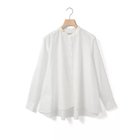 【ミディウミ/MidiUmi】のAラインバンドカラーシャツ 人気、トレンドファッション・服の通販 founy(ファニー) ファッション Fashion レディースファッション Fashion for Women トップス・カットソー Cut & Sew Tops シャツ・ブラウス・オフィスカジュアル Elegant Blouses & Button-Ups タイプライター Typewriter Fabric, Crisp Cotton ヨーク Yoke, Yoke Design 今季 This Season, Current Season 定番 Standard, Basic Item thumbnail オフホワイト|ID: prp329100004861738 ipo3291000000036051486