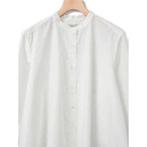 【ミディウミ/MidiUmi】のAラインバンドカラーシャツ 人気、トレンドファッション・服の通販 founy(ファニー) 　ファッション　Fashion　レディースファッション　Fashion for Women　トップス・カットソー　Cut & Sew Tops　シャツ・ブラウス・オフィスカジュアル　Elegant Blouses & Button-Ups　タイプライター　Typewriter Fabric, Crisp Cotton　ヨーク　Yoke, Yoke Design　今季　This Season, Current Season　定番　Standard, Basic Item　other-2|ID: prp329100004861738 ipo3291000000036051491