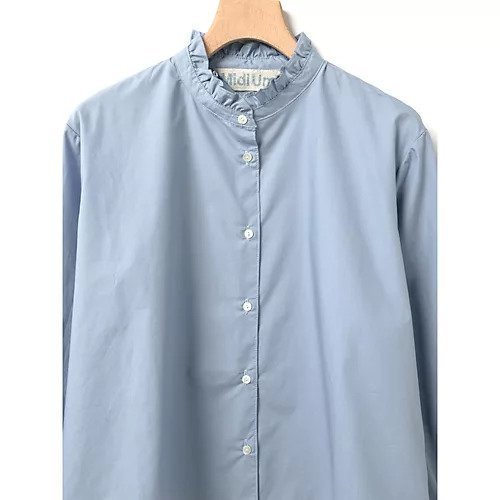 【ミディウミ/MidiUmi】のフリルショートシャツ 人気、トレンドファッション・服の通販 founy(ファニー) ファッション Fashion レディースファッション Fashion for Women トップス・カットソー Cut & Sew Tops シャツ・ブラウス・オフィスカジュアル Elegant Blouses & Button-Ups おすすめ Recommended / Our Picks ショート Short, Short Length スタンド Stand Collar, Upright Stand タイプライター Typewriter Fabric, Crisp Cotton フリル Frill, Ruffle エレガント 上品 Elegant 春 Spring other-2|ID: prp329100004861740 ipo3291000000036051522