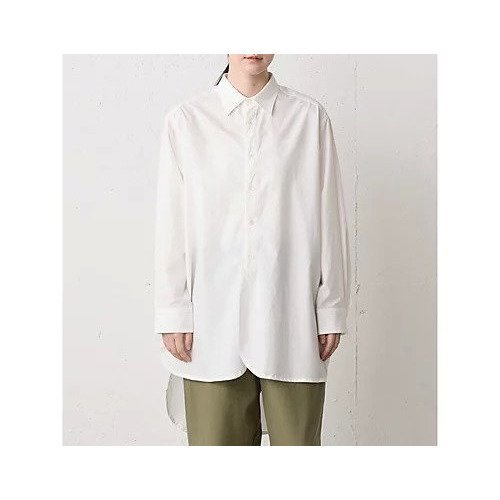 【ミディウミ/MidiUmi】のワイドロングシャツ インテリア・キッズ・メンズ・レディースファッション・服の通販 founy(ファニー) ファッション Fashion レディースファッション Fashion for Women トップス・カットソー Cut & Sew Tops シャツ・ブラウス・オフィスカジュアル Elegant Blouses & Button-Ups スリット Slit, Slit Detail タイプライター Typewriter Fabric, Crisp Cotton ドレス Dress, One-Piece ベーシック Basic, Essential ボトム Bottoms, Lower Wear ワッシャー Washer, Crinkled Finish オフホワイト|ID: prp329100004861743 ipo3291000000036051558