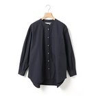 【ミディウミ/MidiUmi】のスタンドカラービッグシャツ 人気、トレンドファッション・服の通販 founy(ファニー) ファッション Fashion レディースファッション Fashion for Women トップス・カットソー Cut & Sew Tops シャツ・ブラウス・オフィスカジュアル Elegant Blouses & Button-Ups タイプライター Typewriter Fabric, Crisp Cotton バランス Balance, Style Balance パッチ Patch, Appliqué ベーシック Basic, Essential ポケット Pocket, Pocket Detail ワッシャー Washer, Crinkled Finish thumbnail ネイビー|ID: prp329100004861744 ipo3291000000036051563